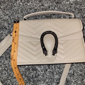 Beige crossbody bag